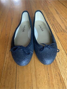 Women's Black Glitter Ballet Flats